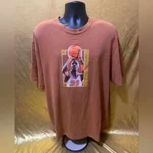 Jordan Men's Brown Basketball Graphic Tee